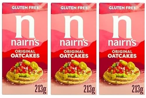 Image of Nairn's Gluten Free Original Oatcakes, 213g (Pack of 3) - Healthy Snacks