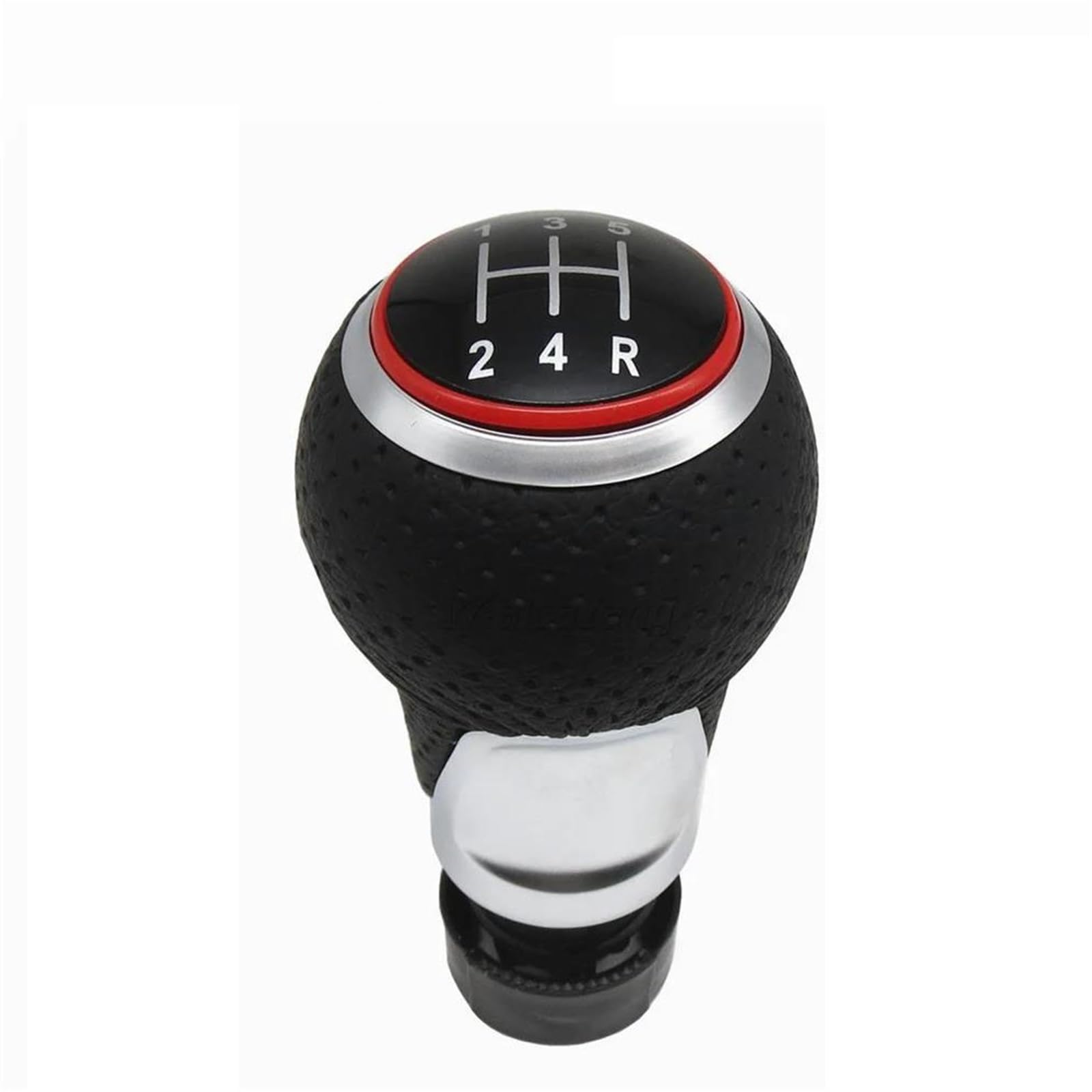 Fsozdbbpl 5 Speed 13524R Red Automotive Parts For A4 B6 B7 B8 A6 S4 8K A5 8T Q5 8R S Line For Ibiza 6J For Seat Leon Mk1 For Passat Golf Mk4 Leather Shifter Car Gear Shift Knob 12Mm 5/6 Speed Handle(5 Speed 13524R Red)