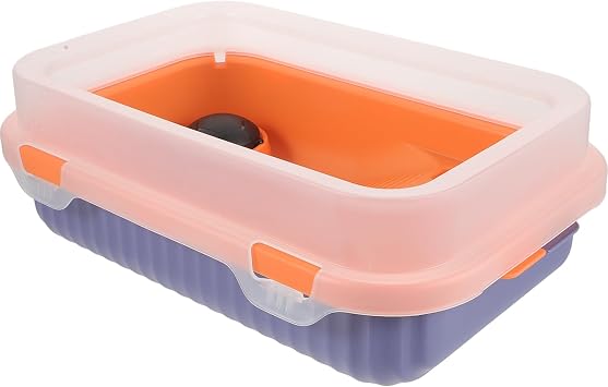 Toddmomy Turtle Tank with Pp Material Featuring Convenient Water Change Platform and Docking Ramp Area for Turtle Exercise and Feeding Trough and Habitat in Reptile Enclosures