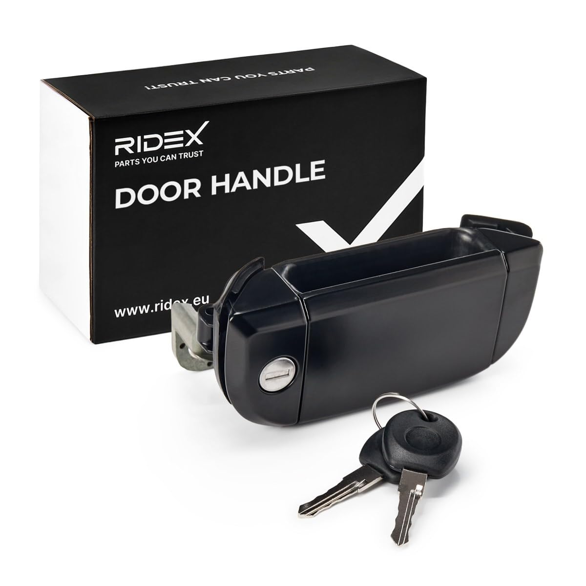 RIDEX 1373D0093 Manilla de puerta Delante, Izquierda Compatible con VW Transporter T4 Bus 70B, 70C, 7DB, 7DK, 70J, 70K, 7DC, 7DJ