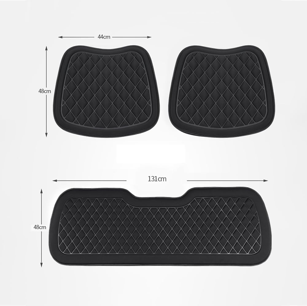 Cuscino per Seggiolino Auto per Citroen Berlingo, Cuscino Guidatore Copri Protezione Sedili per Auto, Morbido e Traspirante,C/Brown- Three Piece Set