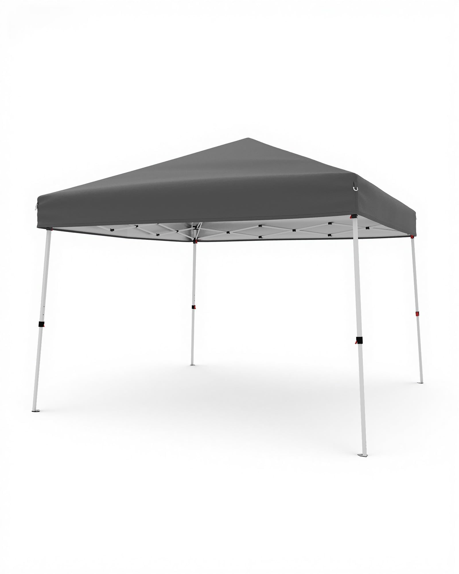 Acekool 10x10FT Pop-Up Outdoor Canopy – Slant Leg Design + Waterproof UV50+, 3 Adjustable Heights, Pop-Up Quick Setup, Carry Bag Included – Universal for Garden, Market, Parties & Commercial – Gray