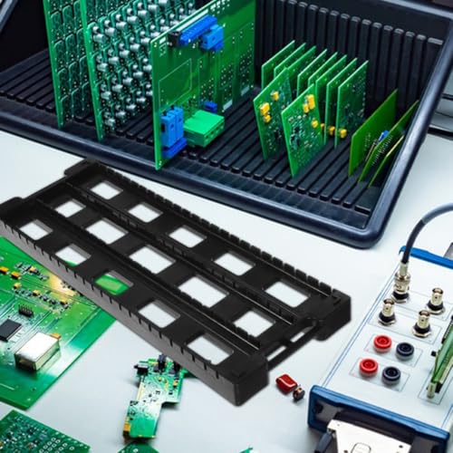 Support de circuit imprimé noir ABS rangement PCB antistatique 25 emplacements - 6