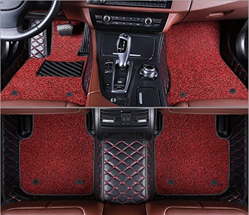 Tapis de sol pour BMW X5 E70 anti humidité sur mesure double couche bordeaux 5 places