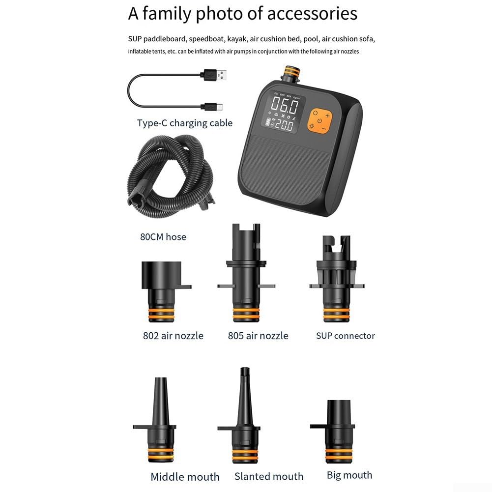 Pompa Gonfiaggio Wireless 100L/min Portatile