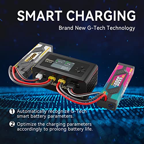 Gens Ace BFDB15BB-9055-4C11-9A9F-F484C3561424 Lipo Battery Charger Imars D300 G-Tech Series Smart Dual Lipo Charger 16A Ac 300W Dc 700W Lipo Charger(Black) thumb #1