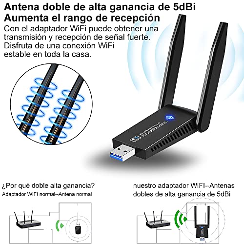 Redes, Wireless adaptador wifi pc escritorio Marca LUMEZING (3)