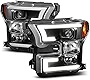AKKON - For 15-17 Ford F-150 F150 [Factory LED DRL Tube Type] Black Bazel Projector Headlights Lamps