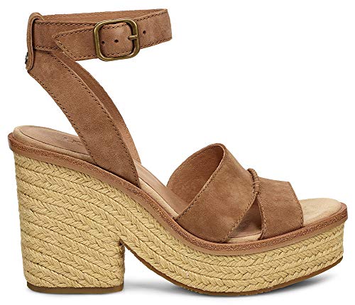 UGG Women's Carine Chestnut Ankle-High Suede Heel - 11M