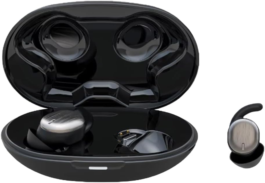 Noise Blocking Earbuds for Sleep with Sleeping, Game, and Music Modes, Long 7-Hour Playtime, Wireless Bluetooth Streaming, Slim Fit for Side Sleepers (Black)