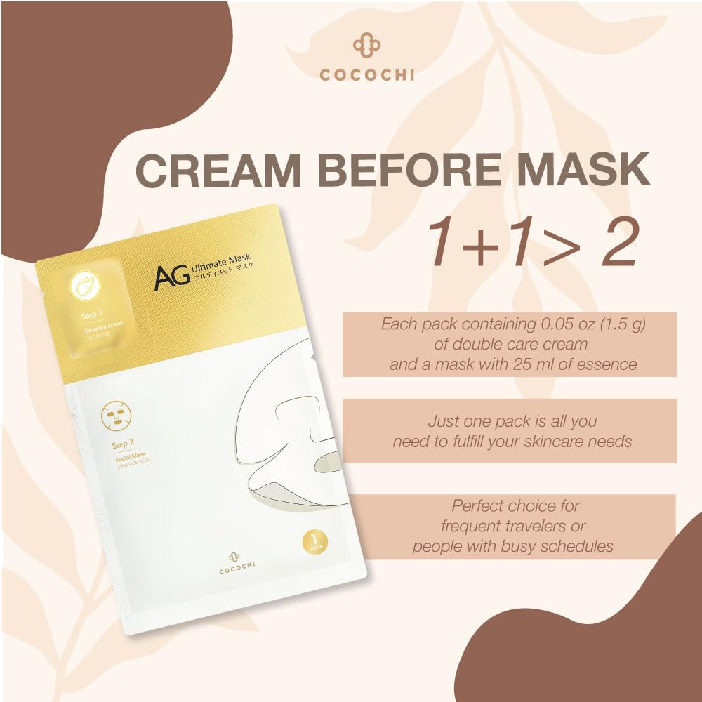 Amazon.com : COCOCHI AG Ultimate 2 Steps Facial Mask Pack of 5