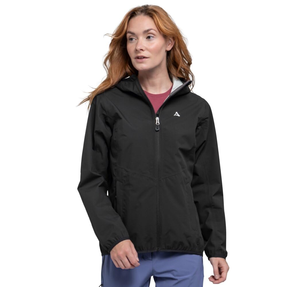 Schöffel Damen Jacket Style Migandi WMS, Allwetterjacke mit 2-Wege-Stretch, mit verstellbarer Kapuze, wasserdicht und atmungsaktiv
