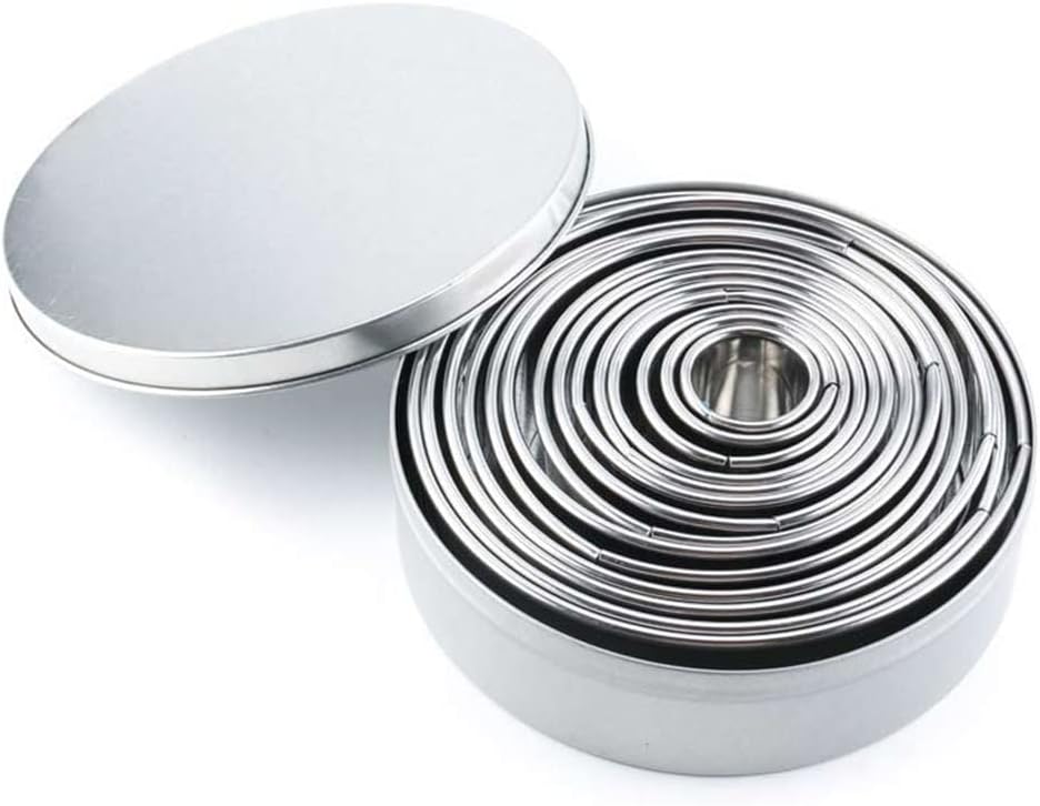 14Pcs Stainless Steel Mousse Ring Cake s Kitchen DIY Pastry Baking Tools Dessert Cake Decorating Tools Baking Accessories