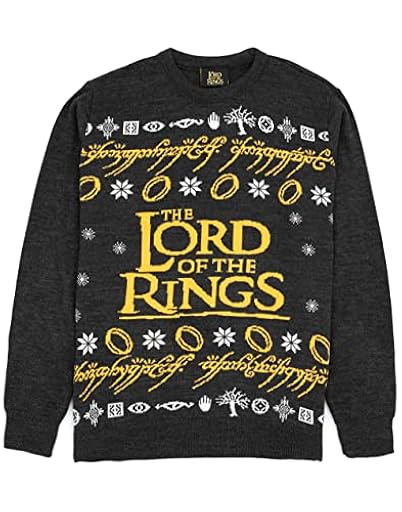The Lord Of The Rings Jersey navideño Punto Negro con Logo Hombre | Ya disponible en tu tienda friki favorita! En mundofriki.es!