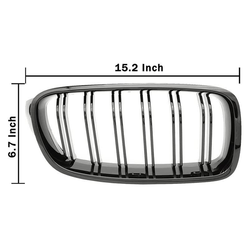 Rejilla de riñón delantera para sustituir el frontal desgastado de BMW Serie 3 F30 F31 2