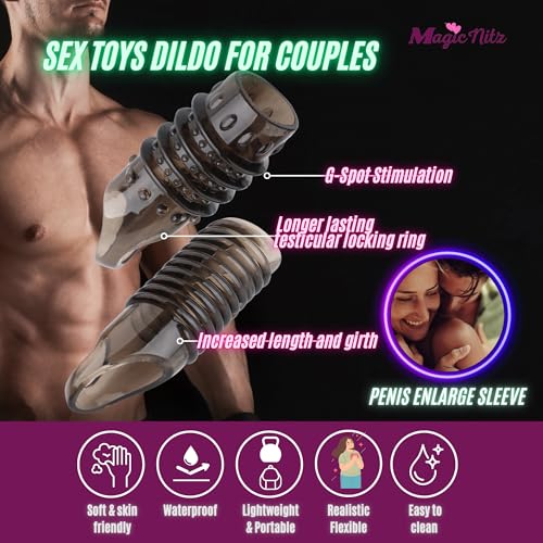 Fundas para pene texturizadas Bumpy Ride en noches íntimas y silenciosas 2