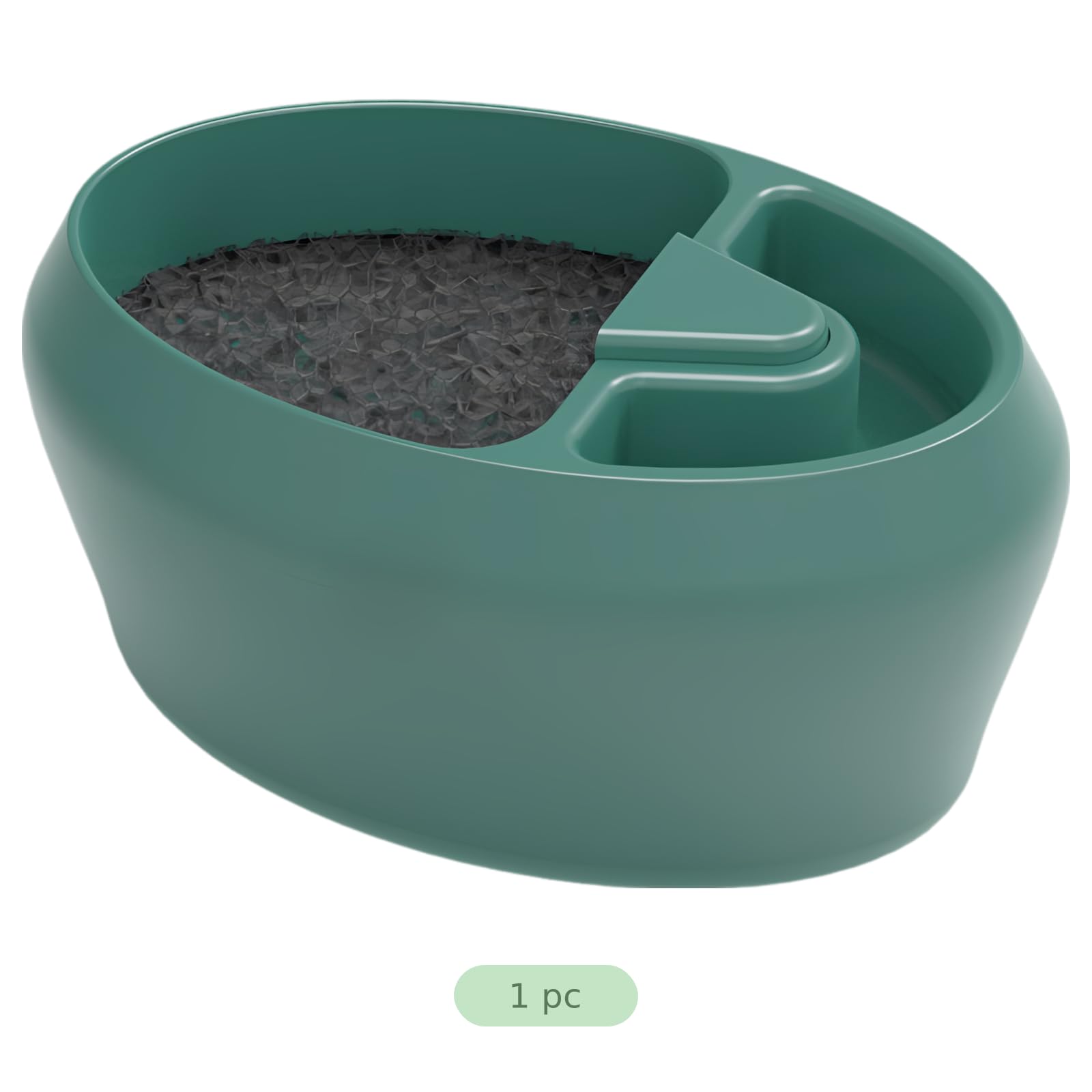 Reptilien-Wasserbrunnen, Eidechsen-Wasserspender mit Futterschale, 700 ml, automatische Zirkulation, 110V, leiser Bartagamen-Brunnen für Terrarien