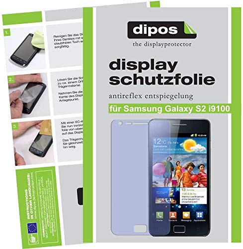Dipos   Protector de pantalla para Samsung Galaxy S2 i9100 (antireflejos)