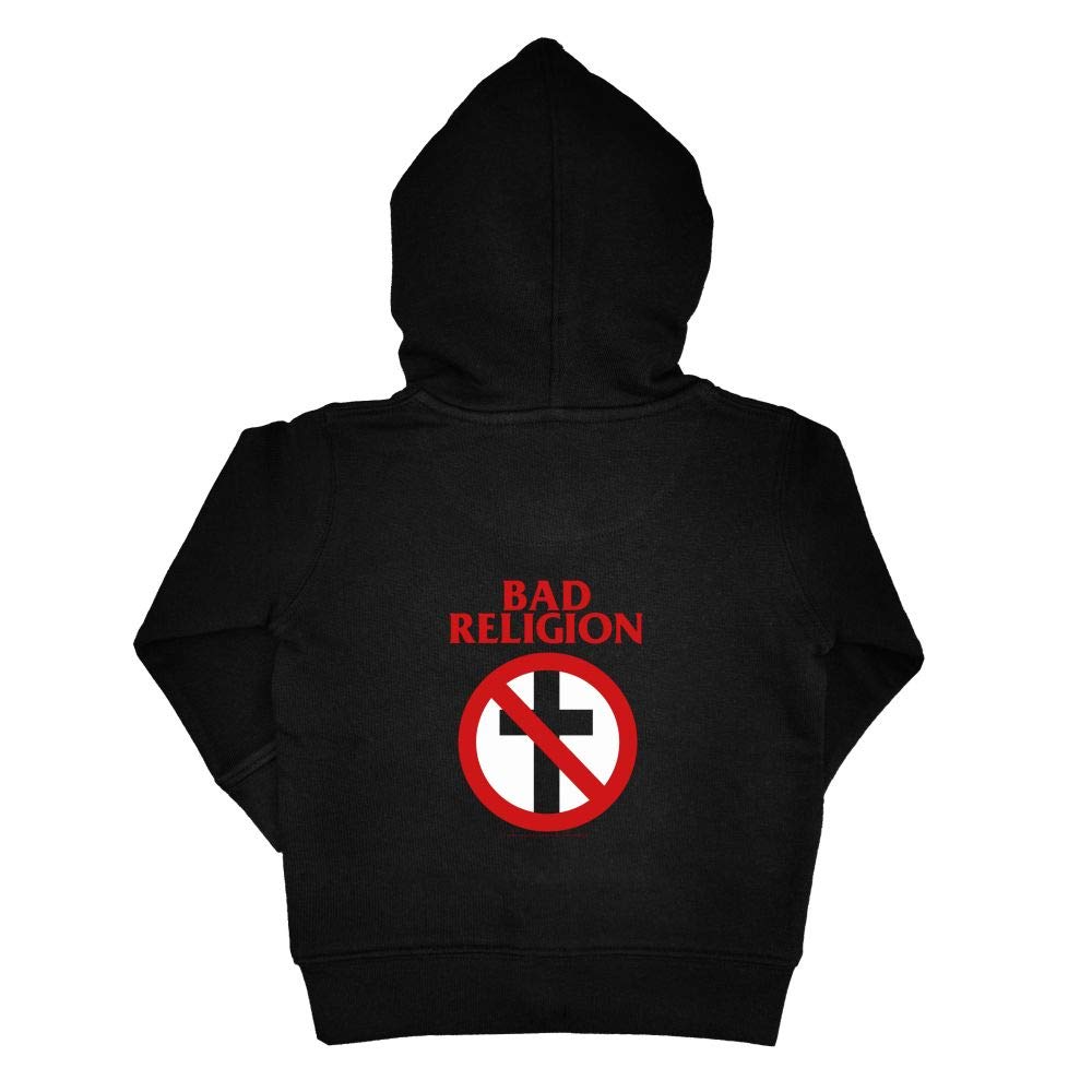 Metal Kids Bad Religion (Cross Buster) - Baby Kapuzenjacke, Schwarz, Größen von 56 bis 86 (0 bis 24 Monate), offizielles Band-Merch