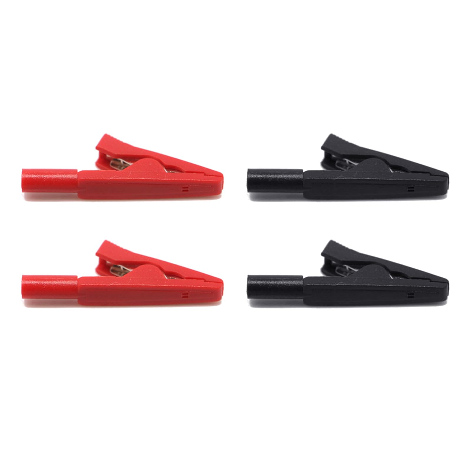 Buxuaaaa Multicolor 4Pcs Rustresistant Alligators Clamps Clip With Strong Grips For Reliabled Electrical Connection Engineering Applications Metal Testing Clamps
