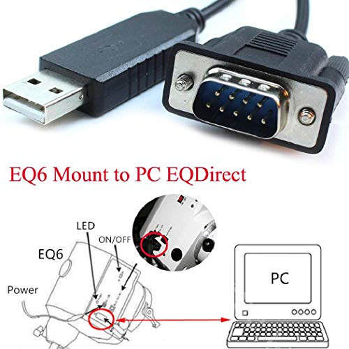 Skywatcher EQ6�}�E���g�pUSB����P�[�u���ASkywatcher�]�����pUSB-DB9�I�X�R���\�[���P�[�u�� (�����F500cm)