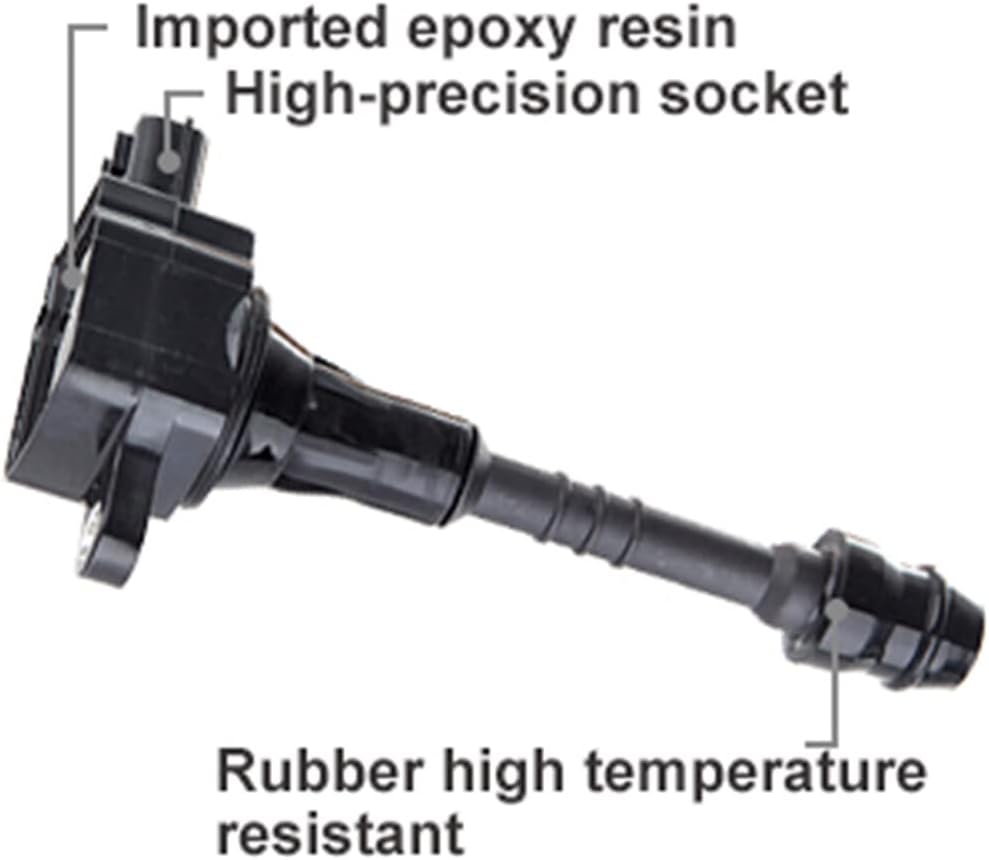 ASAPE Set of 1 Ignition Coil Pack Fit for Nissan Sentra 1.8L 2002-2006 for Nissan Almera 1.8L 2001-2005, Replace 5C1394