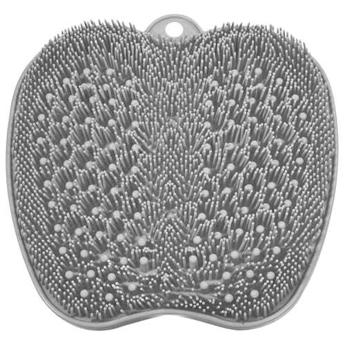 BESKAR Brosse Pieds Douche avec Ventouses Antidérapantes, Foot Spa Brosse pour Nettoyer et Exfolier les Pieds, pas de Flexion, pied Acupuncture Mat pour Détendre Les...
