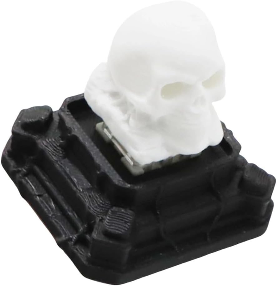 Bag Charm Press Toy for Halloween Carry, Skeleton Punk