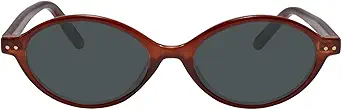 TIJN Olisa Retro Oval Sunglasses for Women Men,Polarized UV Protection Shades,Stylish Frame Sun Glasses,2025 Trendy Sunnies