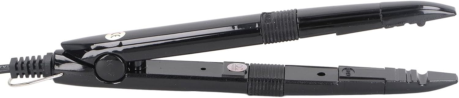 Professional Thermal Iron Connector Hair Extension Bonding Tool Ergonomic Even Heating with Holder for Salon (US Plug 110V)