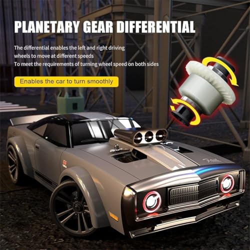 Image of Remote Control Car 1 /16 Scale 38Km /h High Speed RC Car for Kids Adults 4X4 Off-Road Drift Truck Muscle Car, Speed & Steering Control Drift Racing Car with 7 Light (HIGH Speed 38+ KM RC CAR)