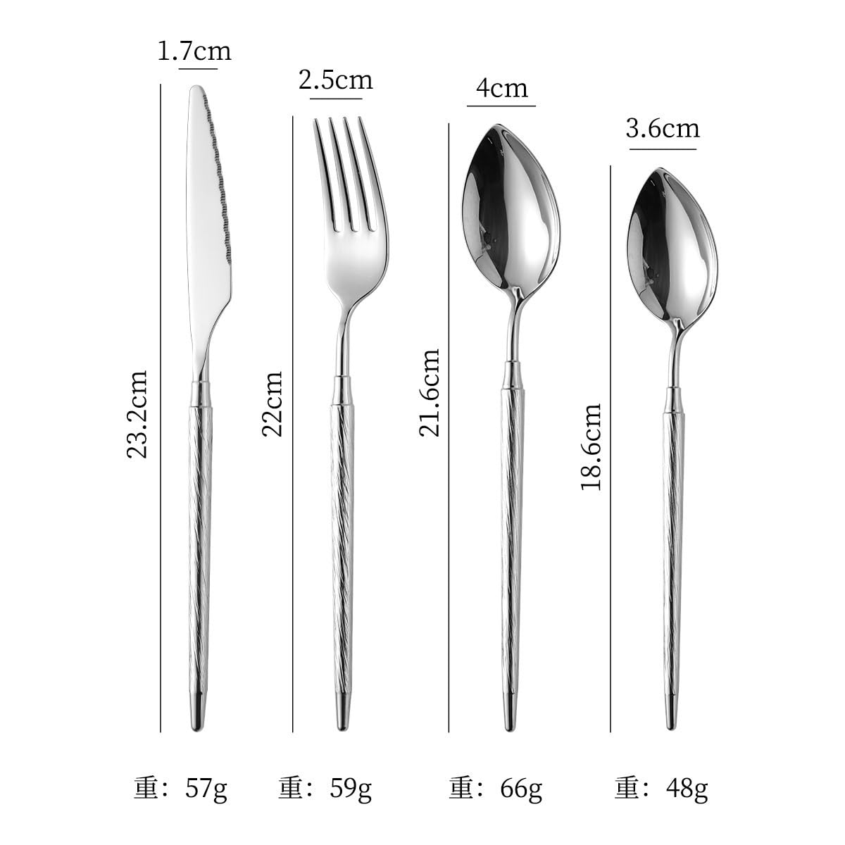 Este Juego de Cubiertos para 14 Personas, único, de Acero 18/8, Utensilios de Cocina para el hogar y Restaurante, Duradero, de Lujo, vajilla de 56 Piezas con Acabado Espejo, Apto para lavava