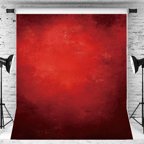 Red Abstract Backdrop for Photography, Red Maternity Portrait Photo Background