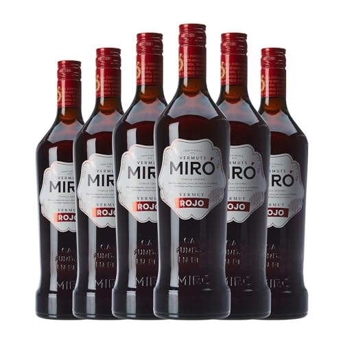 Vermut Casalbor Miro Rojo Joven Botella Misil 1 L (Caja de 6 Botella Misil de 1 L)