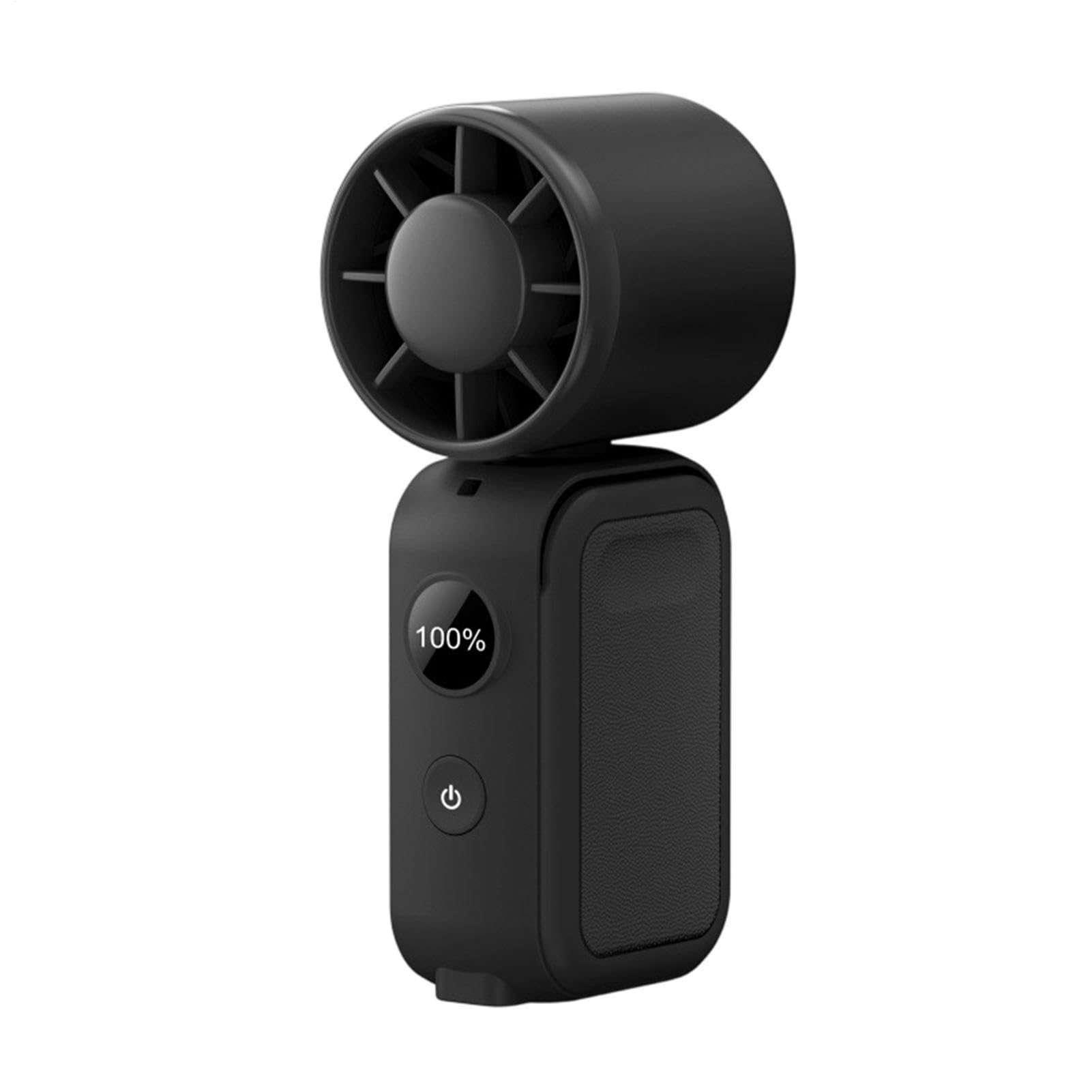Miniventilador portátil de clip con rotación de 360 grados y pantalla para verano y camping