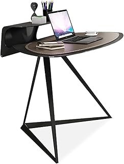 scrivania bianca con contenitore Scrivania di lusso moderno di lusso scrivania per la scrivania del computer portatile da scrivania della scrivania del computer portatile con tappetino in pelle telaio