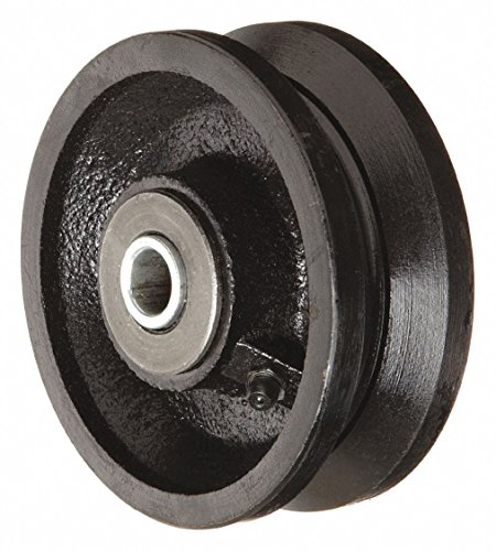 4 in Wheel Dia,V-Groove Track Wheel, 800 Lb Load Rating-2040011508