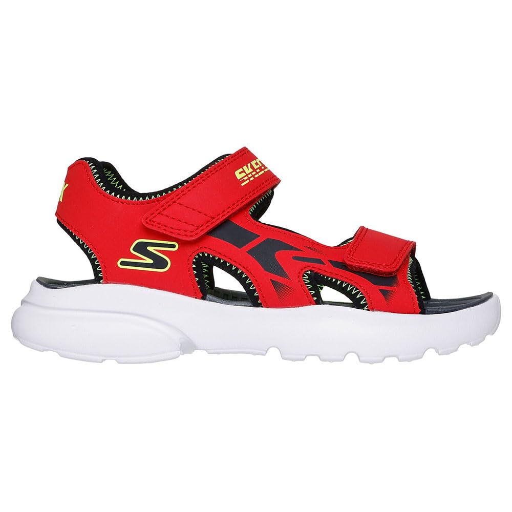 SKECHERS RAZOR SPLASH Aqua Budddies - Sandalias para niños, color rojo 406513L-RDBK 27,5 EU