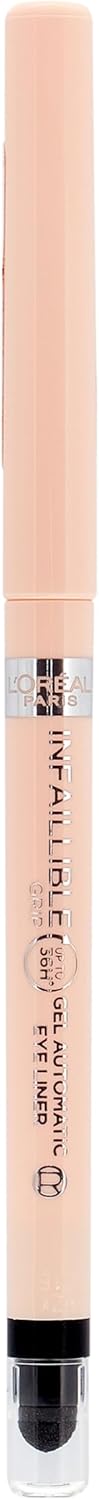 L’Oréal Paris Waterproof eyeliner with gel formula, for an expressive eyeliner, lasts all day, Infaillible Gel Automatic Grip Meta Light Eyeliner, Bright Nude