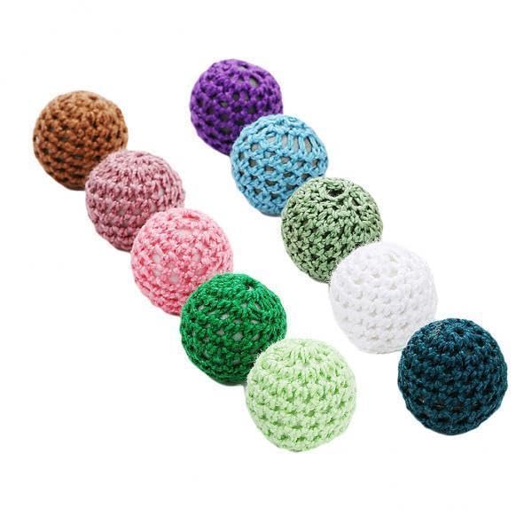 SNAPPSY 2x10 Pieces Colorful Acrylic Crochet Beads for Jewelry Making Necklace Crafts-image-29