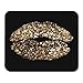 Produktbild Mauspads Glam of Kiss Gold Schimmer Pailletten Make-up Bling Champagner Sexy Mousepad für Laptop, Desktop-Computer Zubehör Mini Office Supplies Mausmatten
