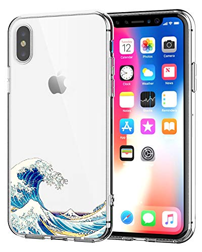 MATOP - Carcasa para iPhone XR 6.1, silicona, transparente, antigolpes, ultrafina, flexible, de poliuretano termoplástico, con luz del sol y mármol Cover