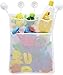 iLoveCos Badewanne Netztasche Bad Spielzeug Organizer Netz Aufbewahrungstasche Tasche mit 4 zusätzlichen Saugnäpfe