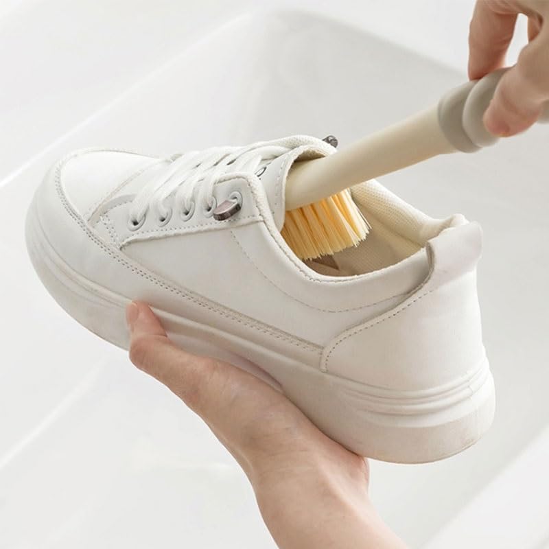 Long Handled Soft Bristled Shoe Brush that Doesn't Damage Shoes is A Multi Functional Household Cleaning Tool