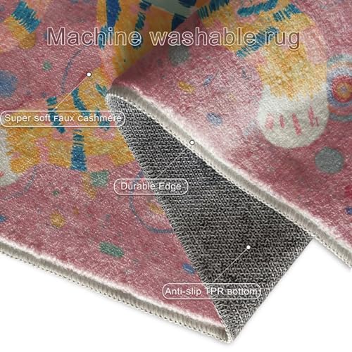 Tapete decorativo lavable corto 2x6 pies miniatura 4