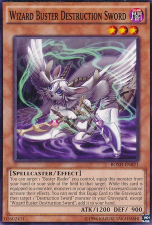 Yu-Gi-Oh! - Wizard Buster Destruction Sword (BOSH-EN021) - Breakers of Shadow - Unlimited Edition - Common