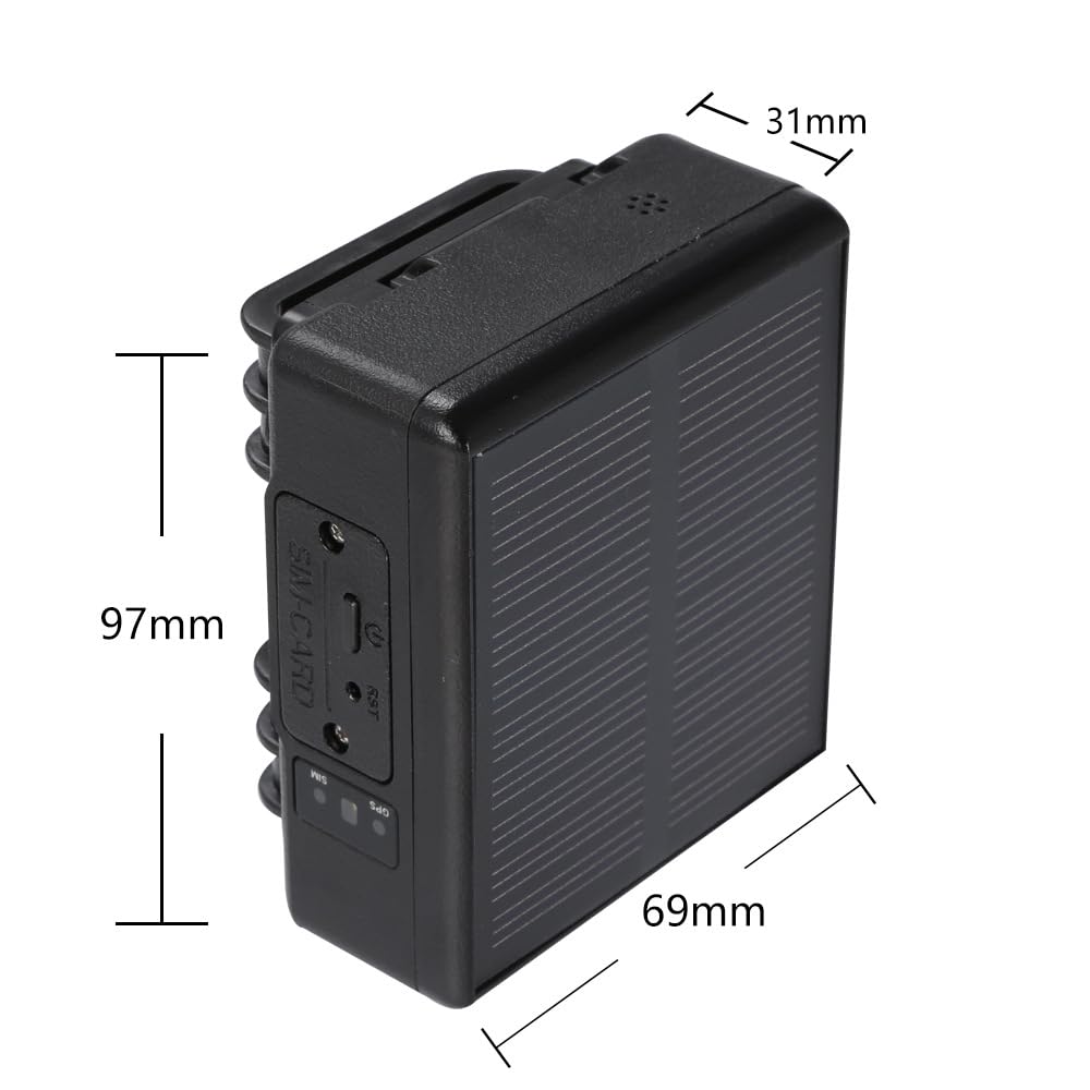Lokalizator GPS dla zwierząt, mini solarny lokalizator GPS, wodoodporność IP67, śledzenie w czasie rzeczywistym, śledzenie historyczne, alarm wibracyjny, dla bydła, owiec, koni