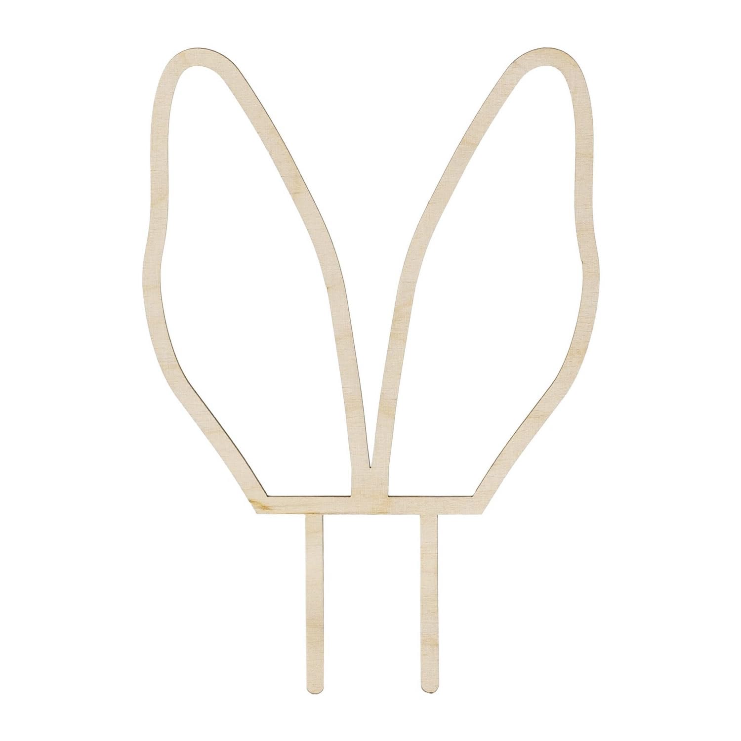 Wooden topper Bunny Ears, 20 cm