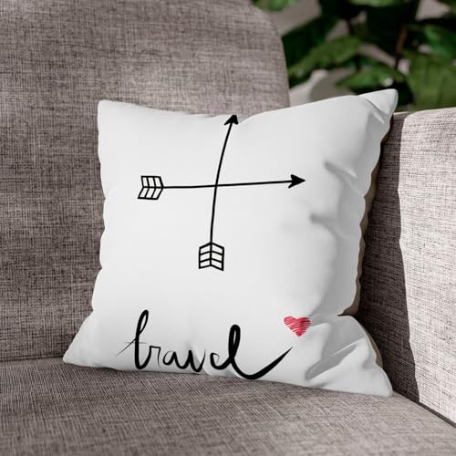 Coussin Velours Blanc Qualité Premium Visite Le Monde 40x40 - 4