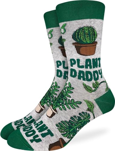Good Luck Sock Mens Plant Daddy Socks Adult Shoe Size 7-12